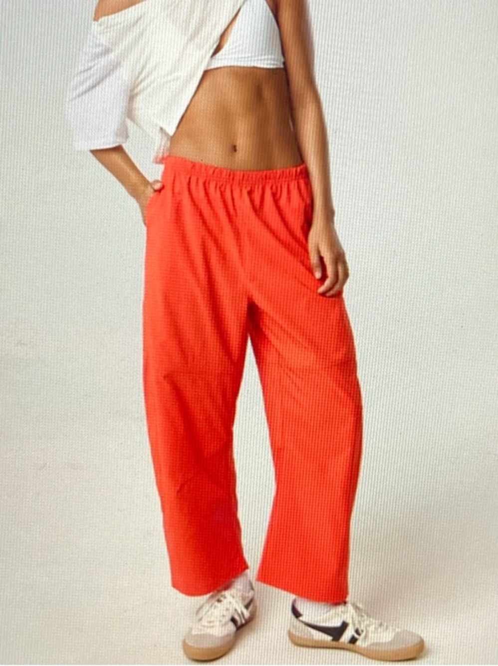 OFFLINE by Aerie Nice NWT Moves Barrel Pant in Orange Flare S681